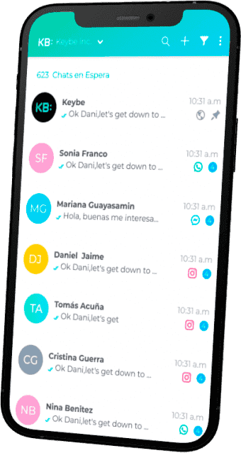 Keybe App Mobile Chat