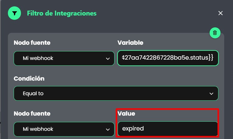 Webhook de integración cuando las tareas cambian.