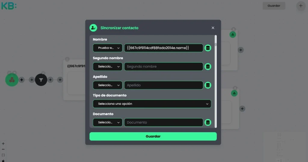 Módulo de creación o actualización de usuarios