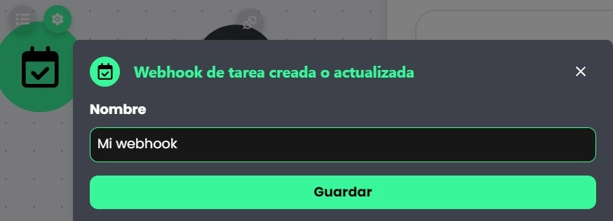 Webhook de integración cuando las tareas cambian.