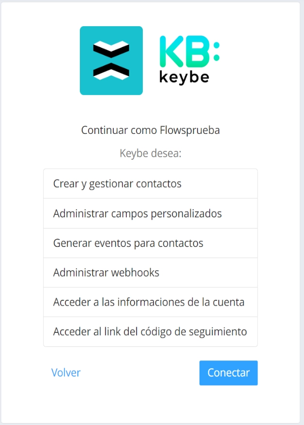 Sincronización de contactos Keybe - RD Station